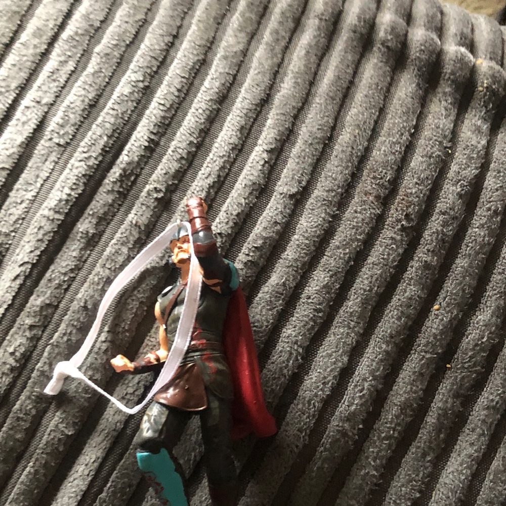 Thor Action Figure Ornament - Red Cape, Brown Armor